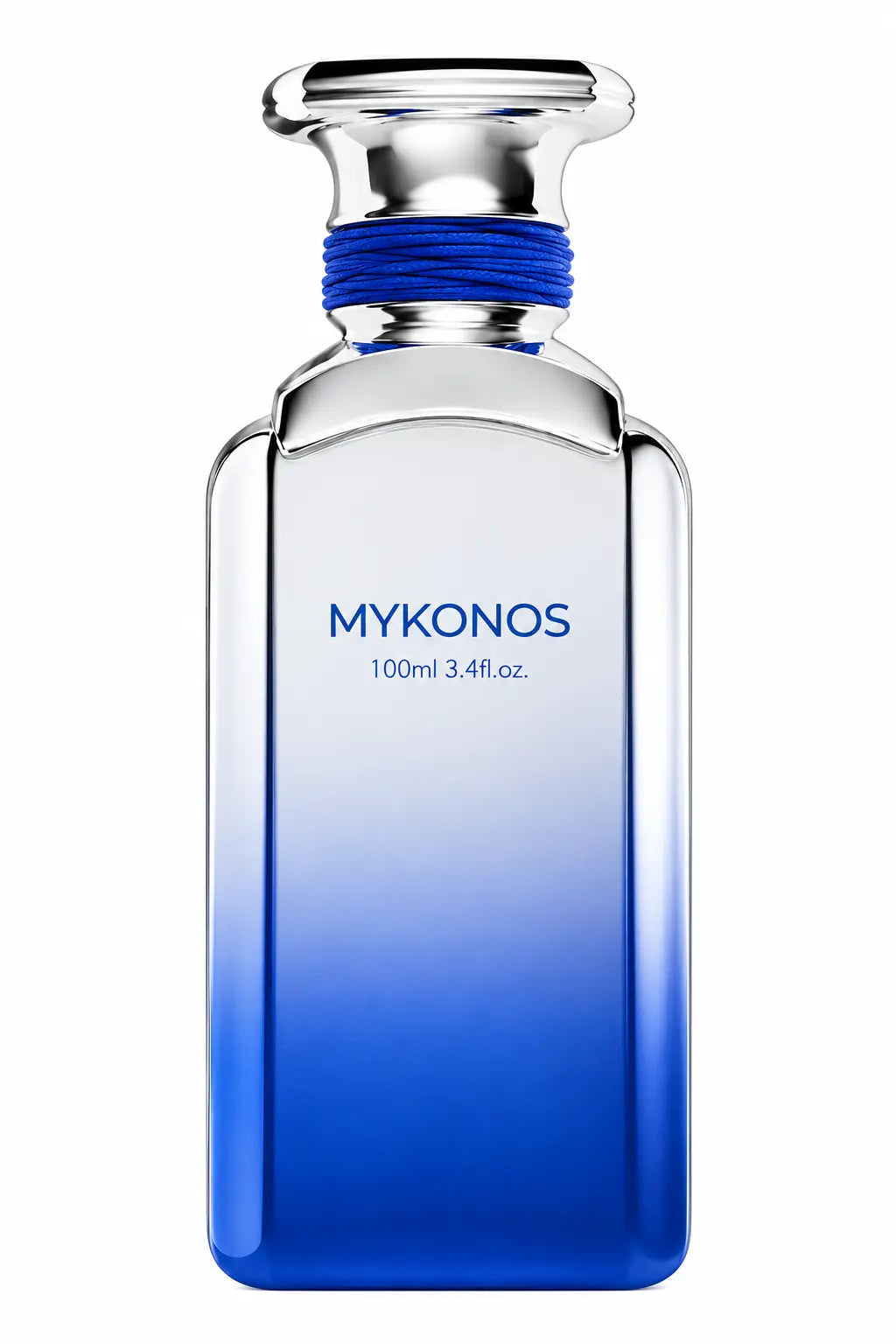 Mykonos California Blue Extrait de Parfum 100ml perfume bottle – vibrant coastal breeze, fresh marine citrus, and sun-drenched woods fragrance for men and women
