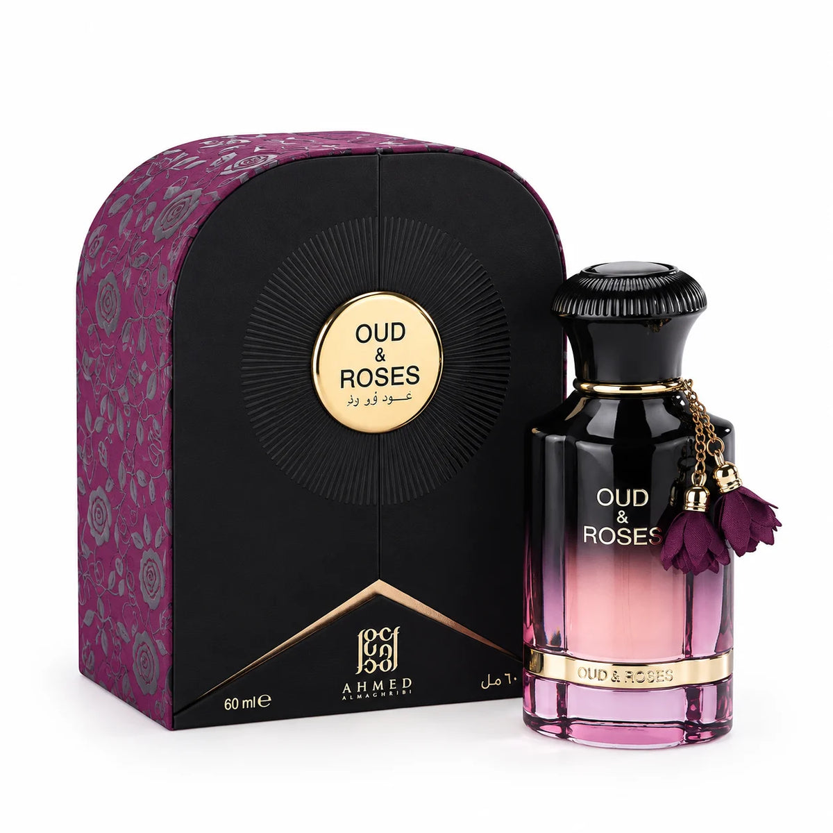 Ahmed Al Maghribi Oud & Roses Eau de Parfum for Men & Women 60ml